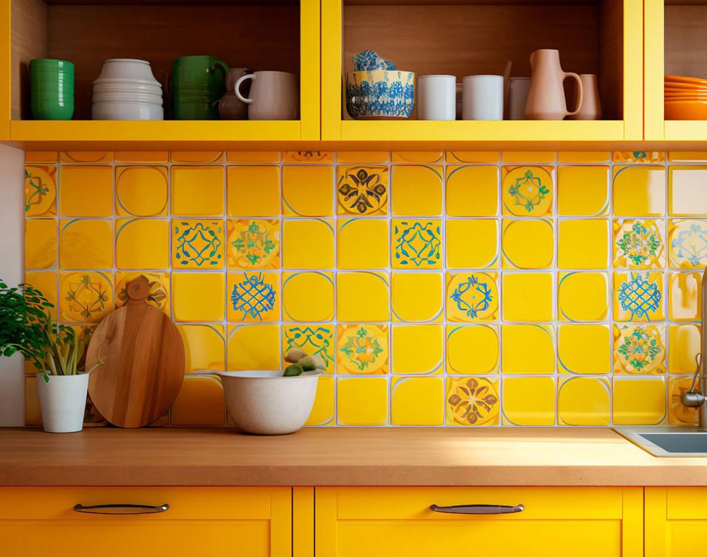 کاشی بین کابینتی