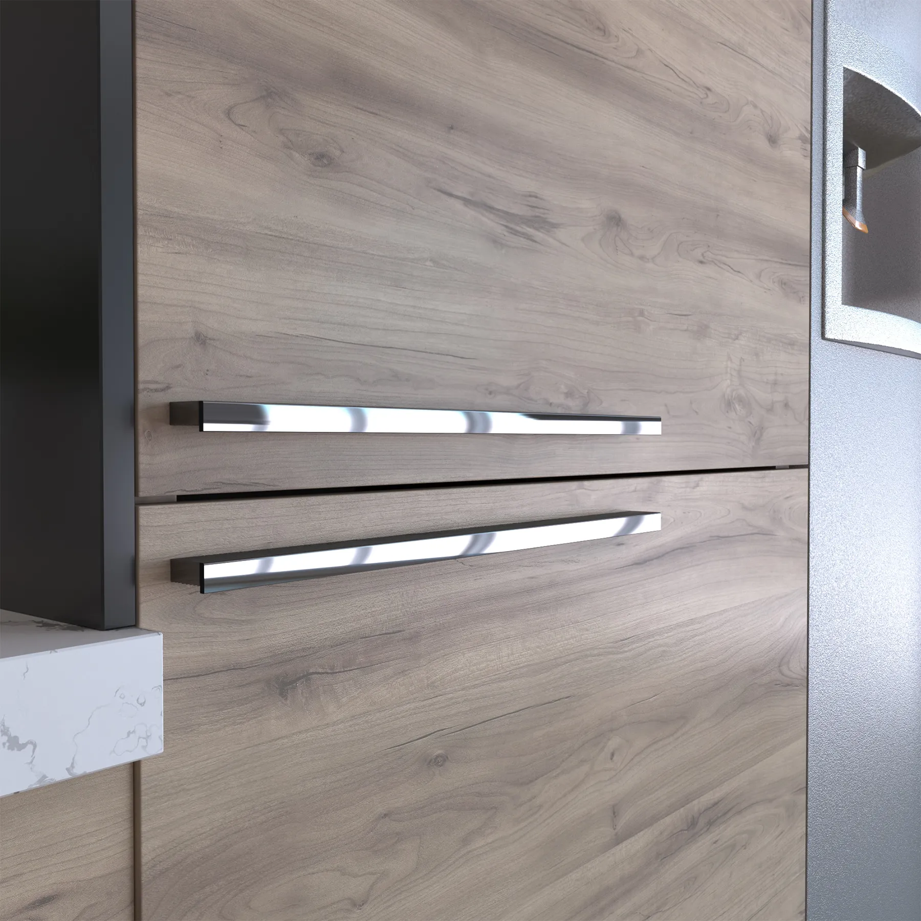 هماهنگی از نظر سبک و روکش دستگیره کابینت