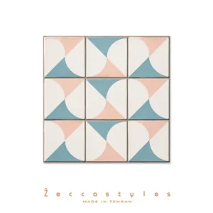 کاشی دست ساز نقشان مدل سپید